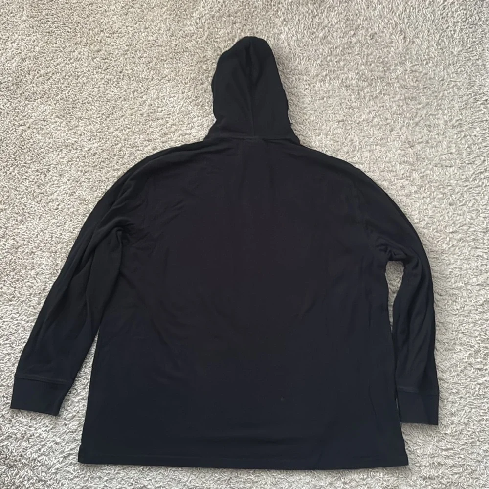 EUC Men’s Champion Black/White Script MidWeight Hoodie in Size 2XL - Picture 7 of 9